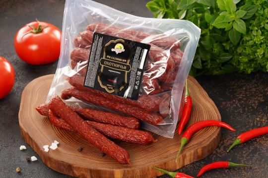 Фото 10 Колбаски сырокопченые Охотничьи . 2026