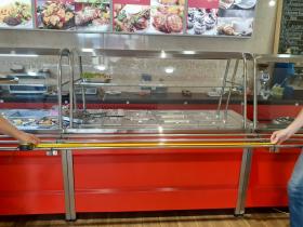 линия раздачи питания для кафе