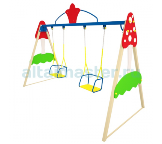 Фото 18 Качели двойные