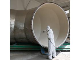 Футеровка стеклопластиком.