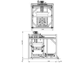 Паллетоукладчик сеток с овощами и мешков