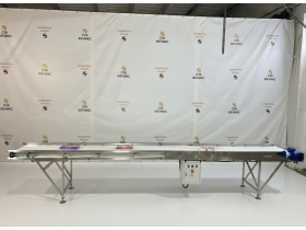 Нержавеющий пищевой конвейер с управлением педалью