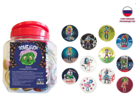 Шоколадные монеты «Зомбачок» 6*150*7г