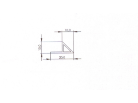 Фаскообразователь пластиковый для опалубки  10х10