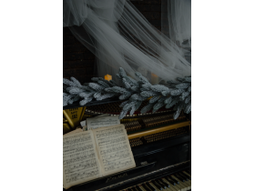 Хвоя литая тайга заснеженная 200 см