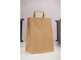 Бумажный пакет с плоскими ручками