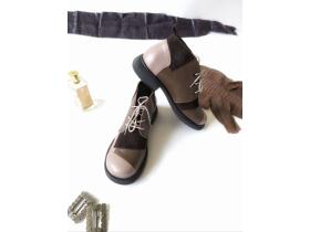 Кожаные  женские ботинки на анатомической колодке