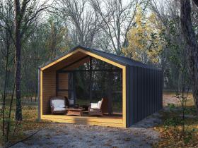 Каркасный дом для глэмпинга