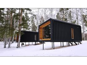 Каркасный дом для глэмпинга