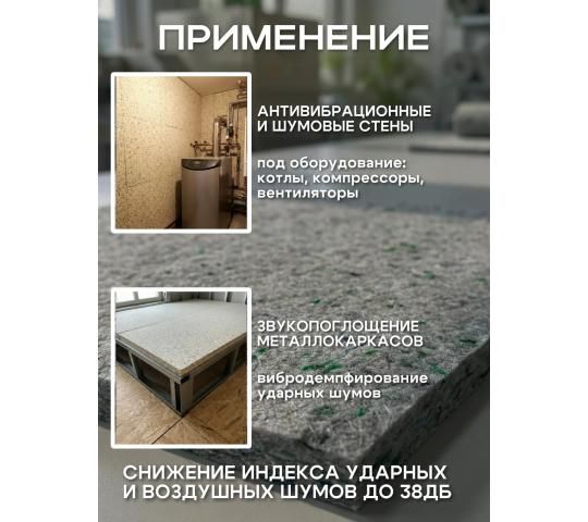 Фото 3 Звуко-теплоизоляция 1000х1000х25 мм., г.Пенза 2026