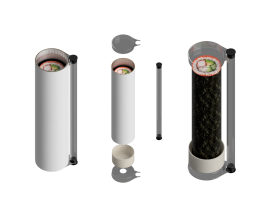 Тубус для ПУШ ПОП СУШИ 55х240