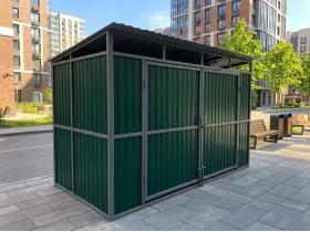 Контейнерная площадка для мусора на 2 контейнера