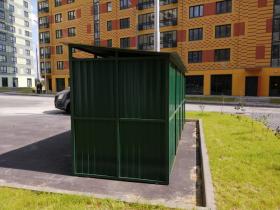 Площадка ТБО для мусора на 3 контейнера