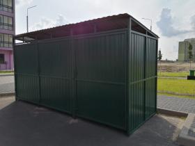 Площадка ТБО для мусора на 3 контейнера