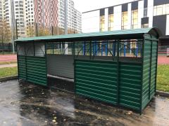 Фото 1 Контейнерная площадка ТБО с откатными воротами 2026