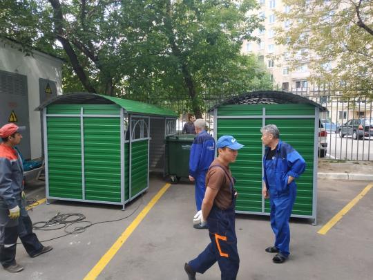 Фото 2 Контейнерная площадка с откатными воротами, монтаж 2026