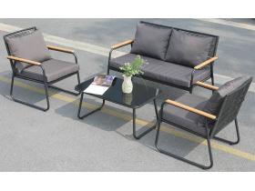 Комплект ротанг диван + стулья + столик