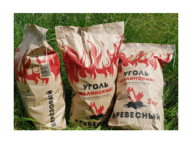 Уголь древесный березовый 15 литров (2кг)