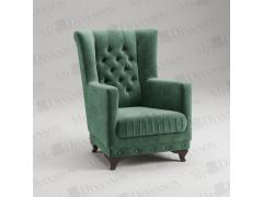 Лорд - каминное кресло с каретной стяжкой