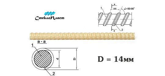 Фото 4 Арматура композитная (стеклопластиковая) d-14, г.Волжский 2026