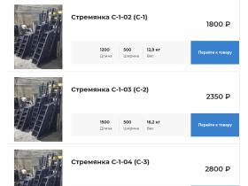 Стремянки модификации С1 всех видов.