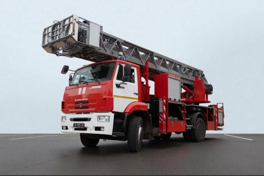 Фото 2 Автолестница пожарная АЛ-34 на шасси КАМАЗ 2026