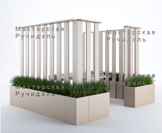 Фото 7 перегородка кабинка плантер Vertical Kumi 2026
