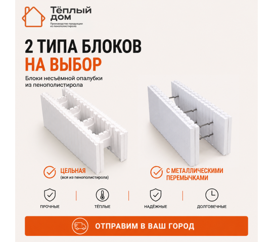 Фото 2 Несъемная опалубка из пенополистирола