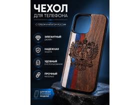 Силиконовый чехол для iPhone айфона из дерева