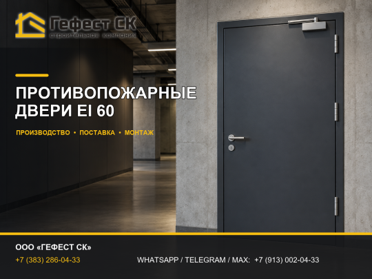 Фото 4 Противопожарные двери, г.Новосибирск 2026