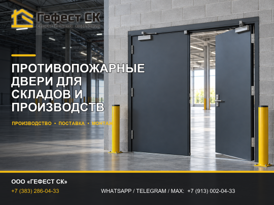 Фото 5 Противопожарные двери, г.Новосибирск 2026