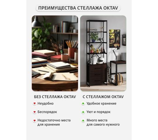 Фото 3 Стеллаж металлический с ящиками лофт Октав, г.Казань 2026