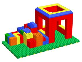 Архитектурный набор для группы детского сада 2-3 года
