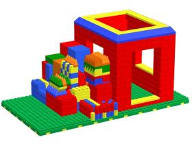Архитектурный набор для группы детского сада 4-5 лет