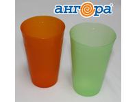 Стакан 0,4л зеленый прозрачный 60 (Ангора)