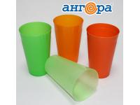 Стакан 0,4л зеленый прозрачный 60 (Ангора)