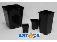 Горшок цветочный, для рассады 0,5л (9×9х10 см) квадратный