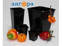 Горшок цветочный, для рассады 0,5л (9×9х10 см) квадратный